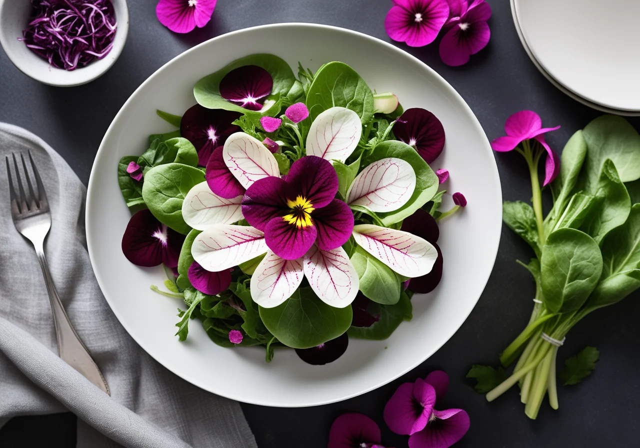 Mixed Greens Salad with Radishes