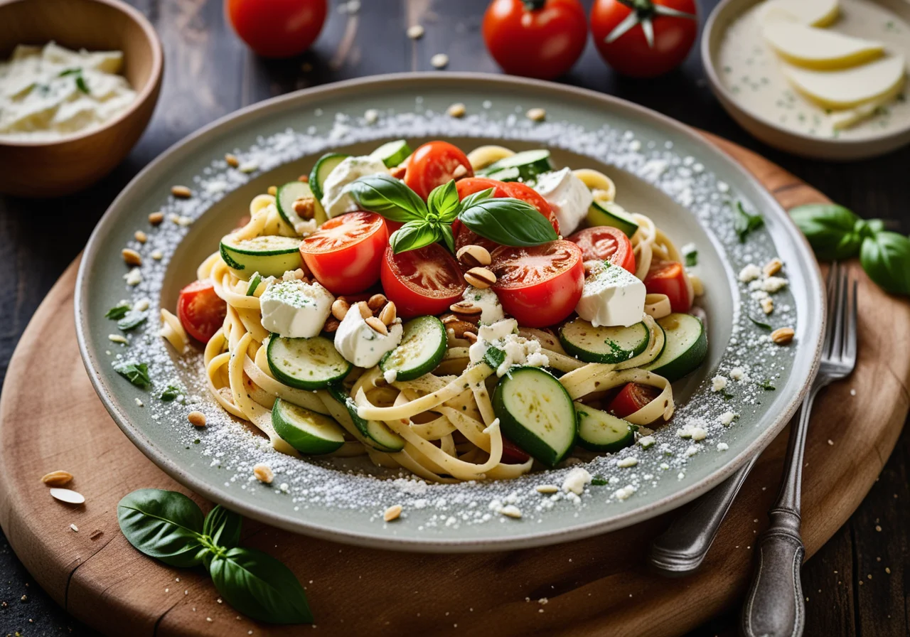 Linguine with Ricotta and Vegetables