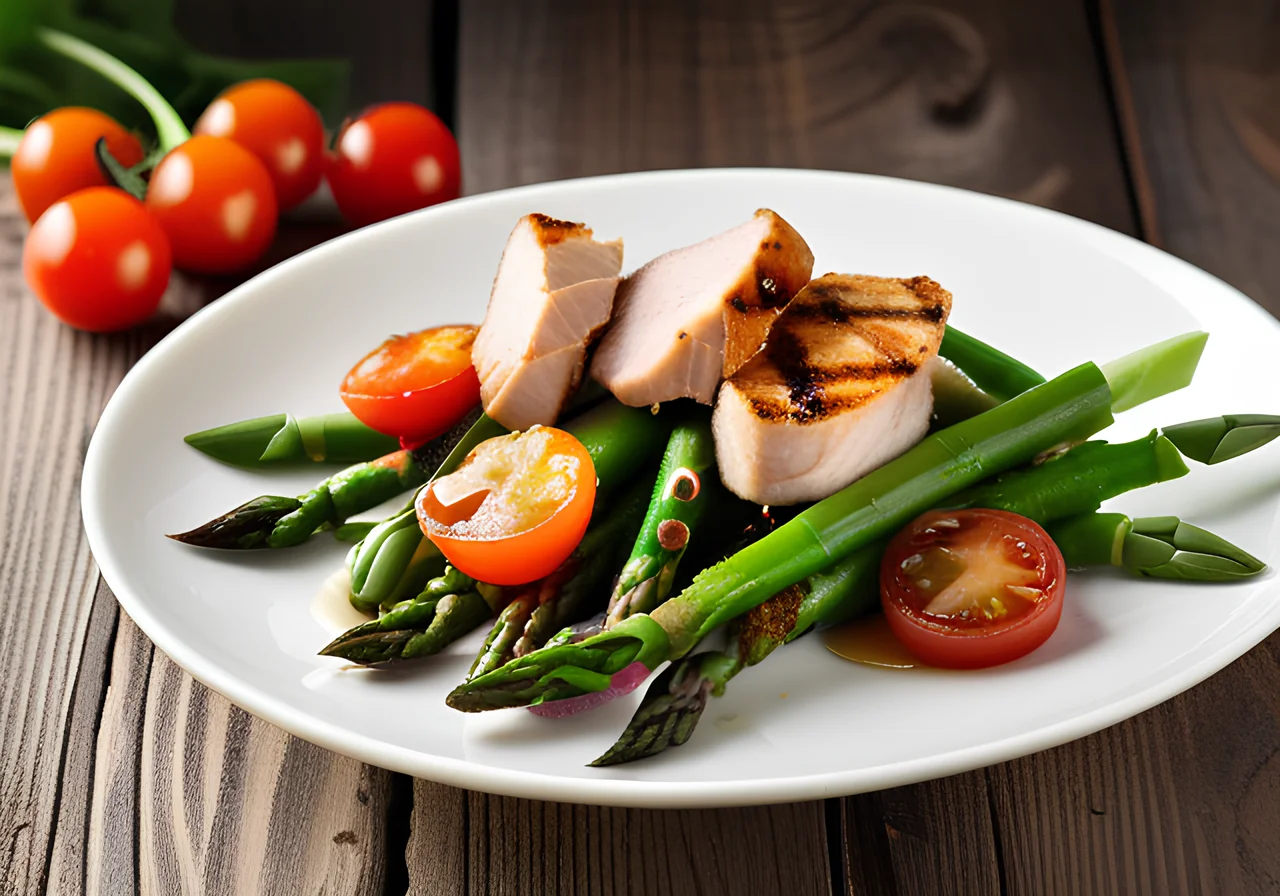 Chicken Salad with Asparagus