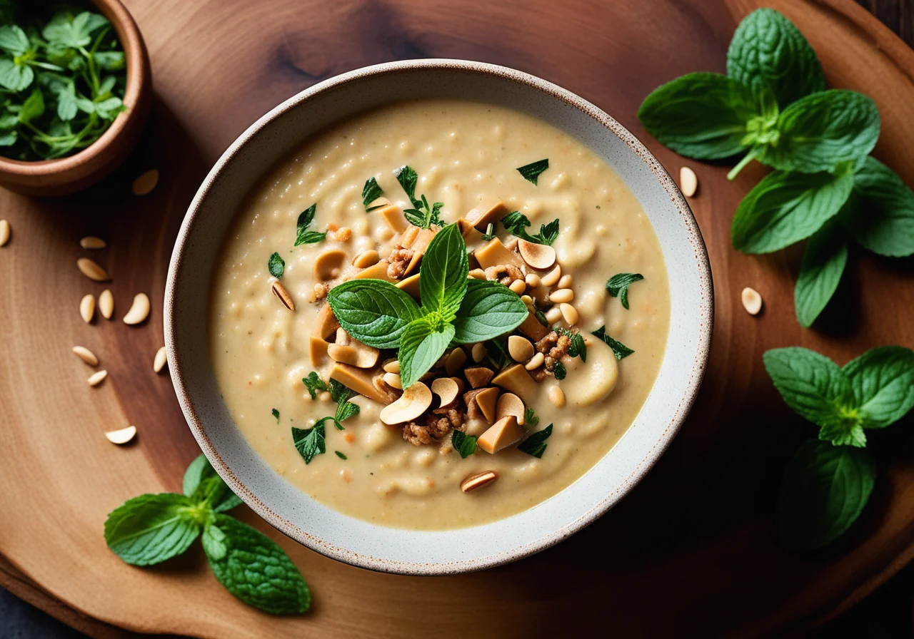 Lentil Potato Soup with Nuts