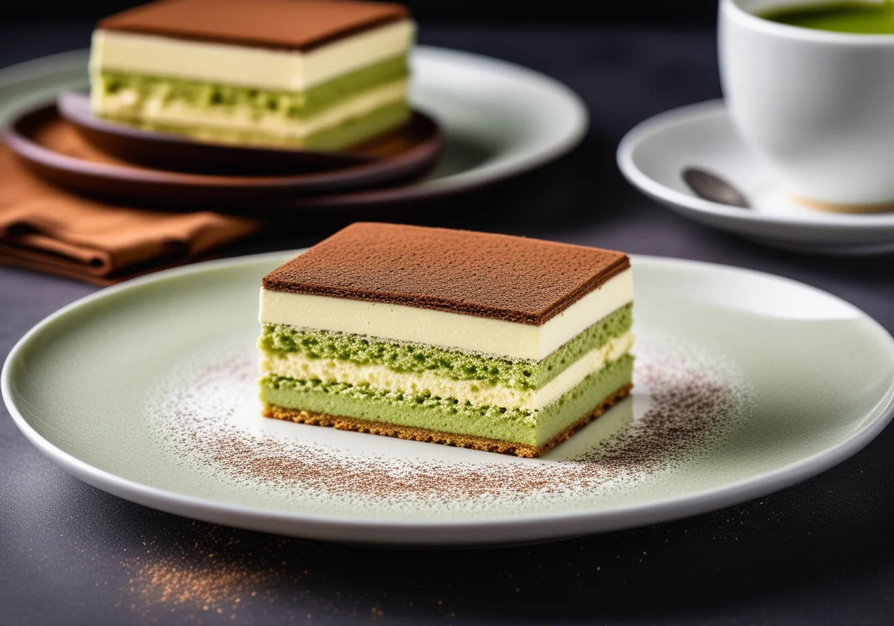 Vegan Matcha Tiramisu