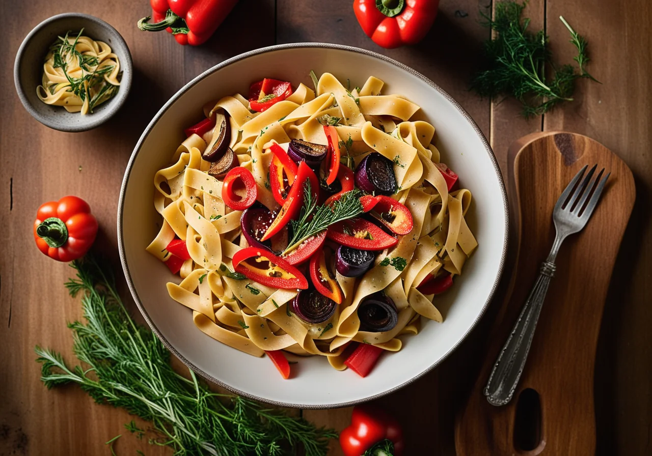 Pasta with Mediterranean Vegetables