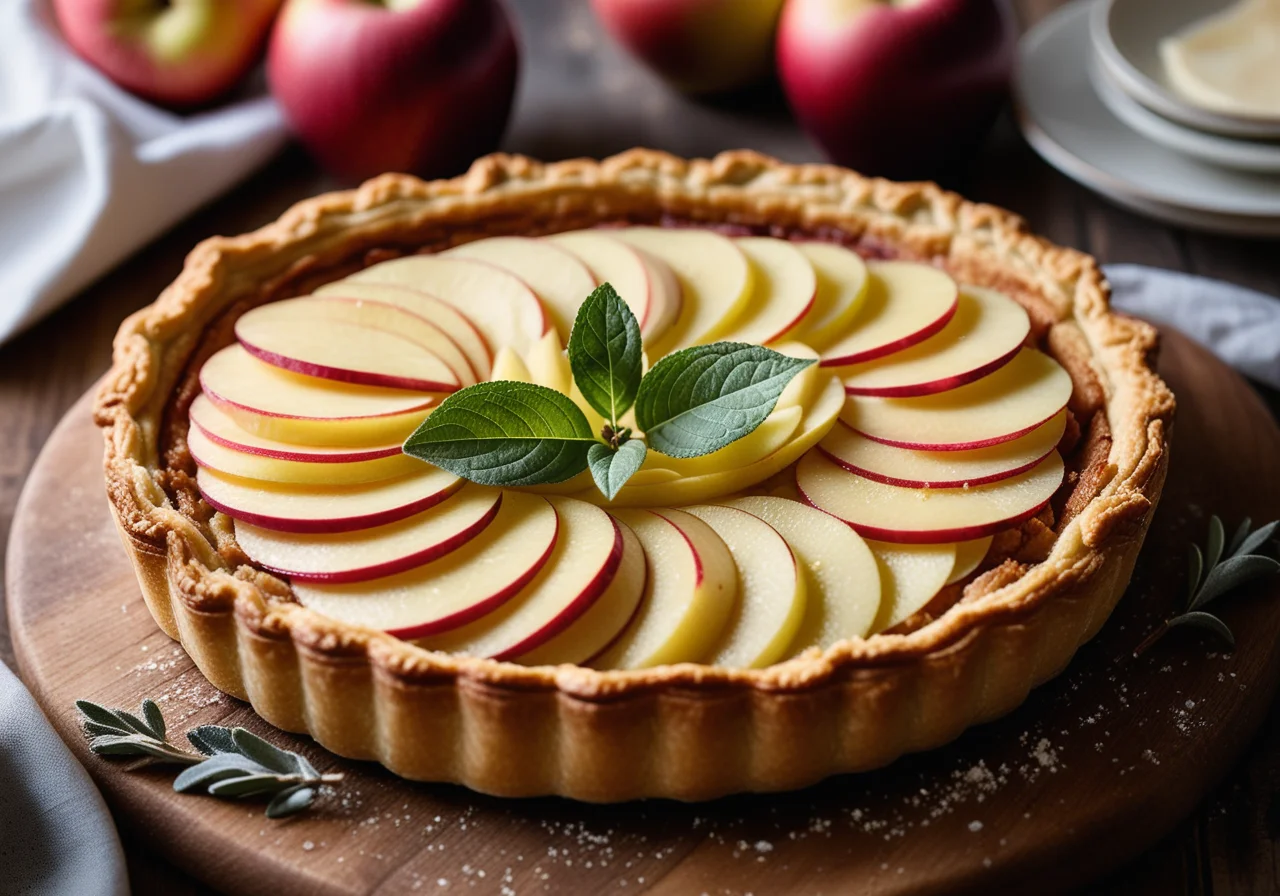 Apple Rillettes Tart