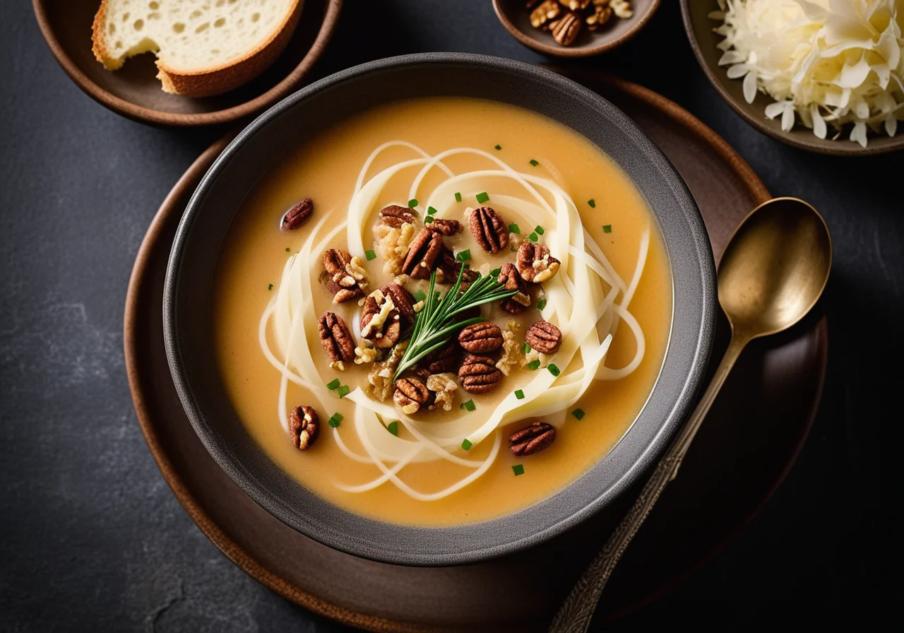 Sauerkraut Soup with Croûtons