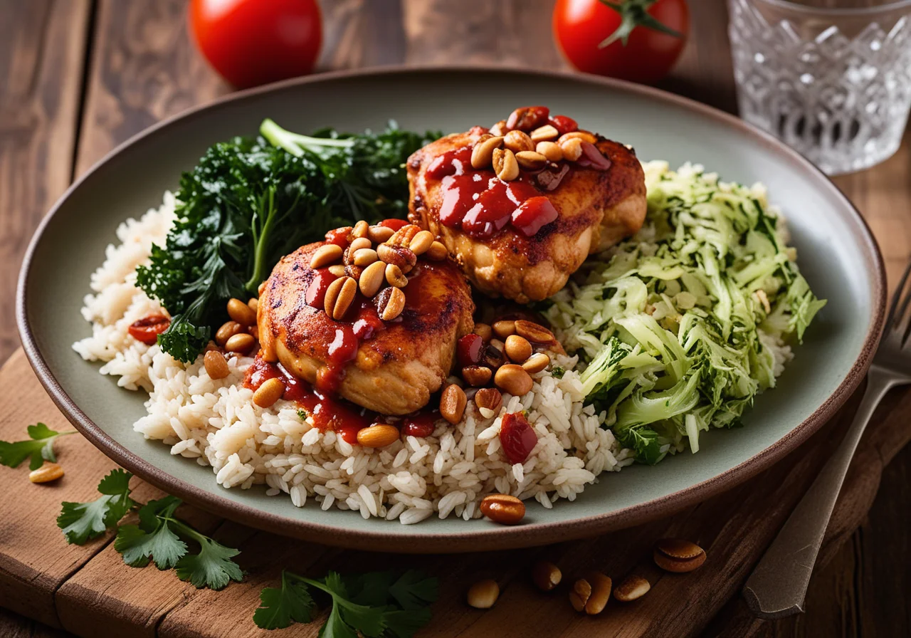 Paprika Chicken on Rice