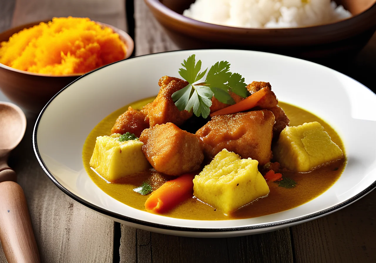 Vegetable Curry with Cod