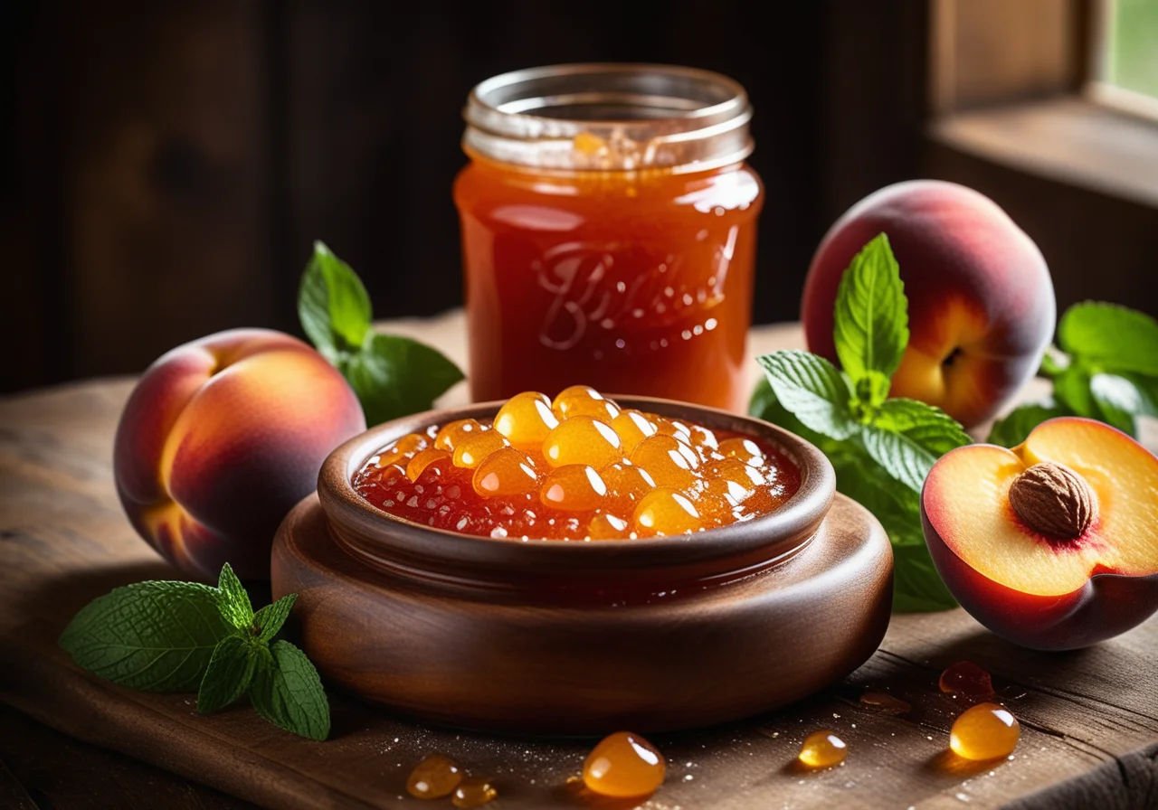 Weinbergpfirsich-Konfitüre