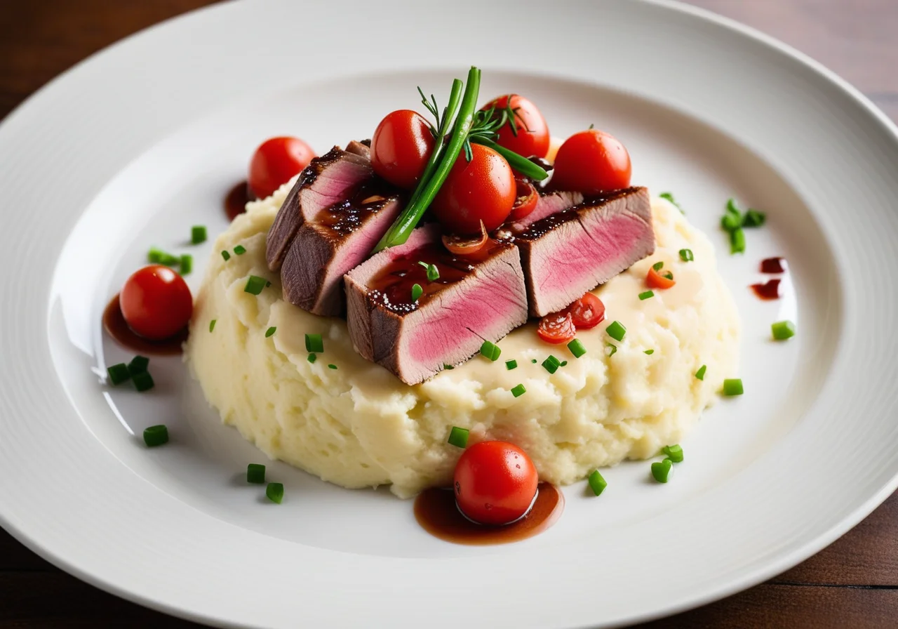 Pan-Seared Tuna with Mashed Potatoes