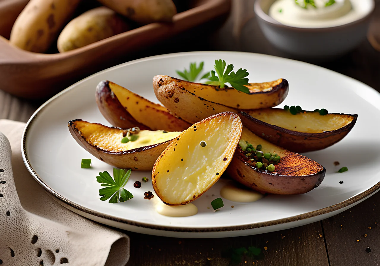 Cauliflower Puree with Sesame Potatoes