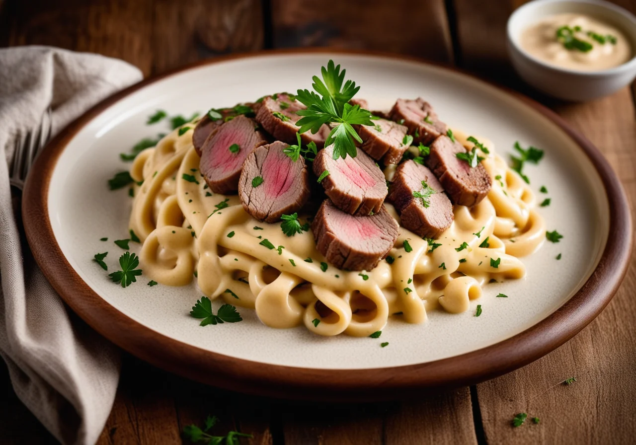 Veal Strips with Spaetzle