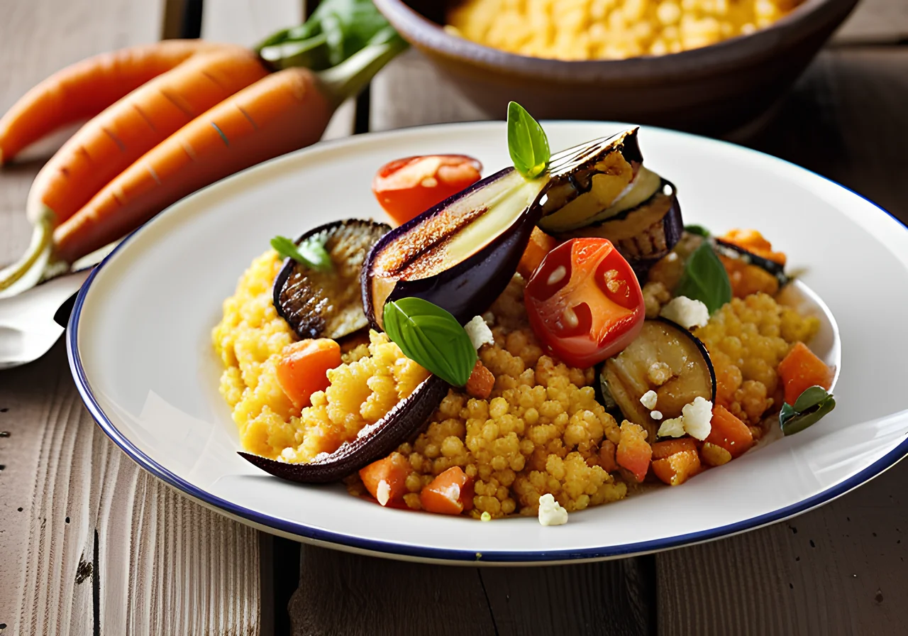 Couscous with Vegetables and Feta