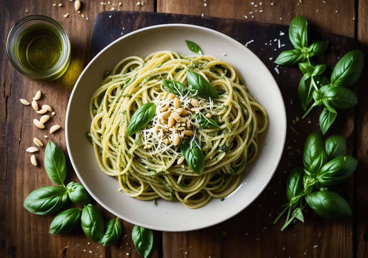 Spaghetti with Pesto