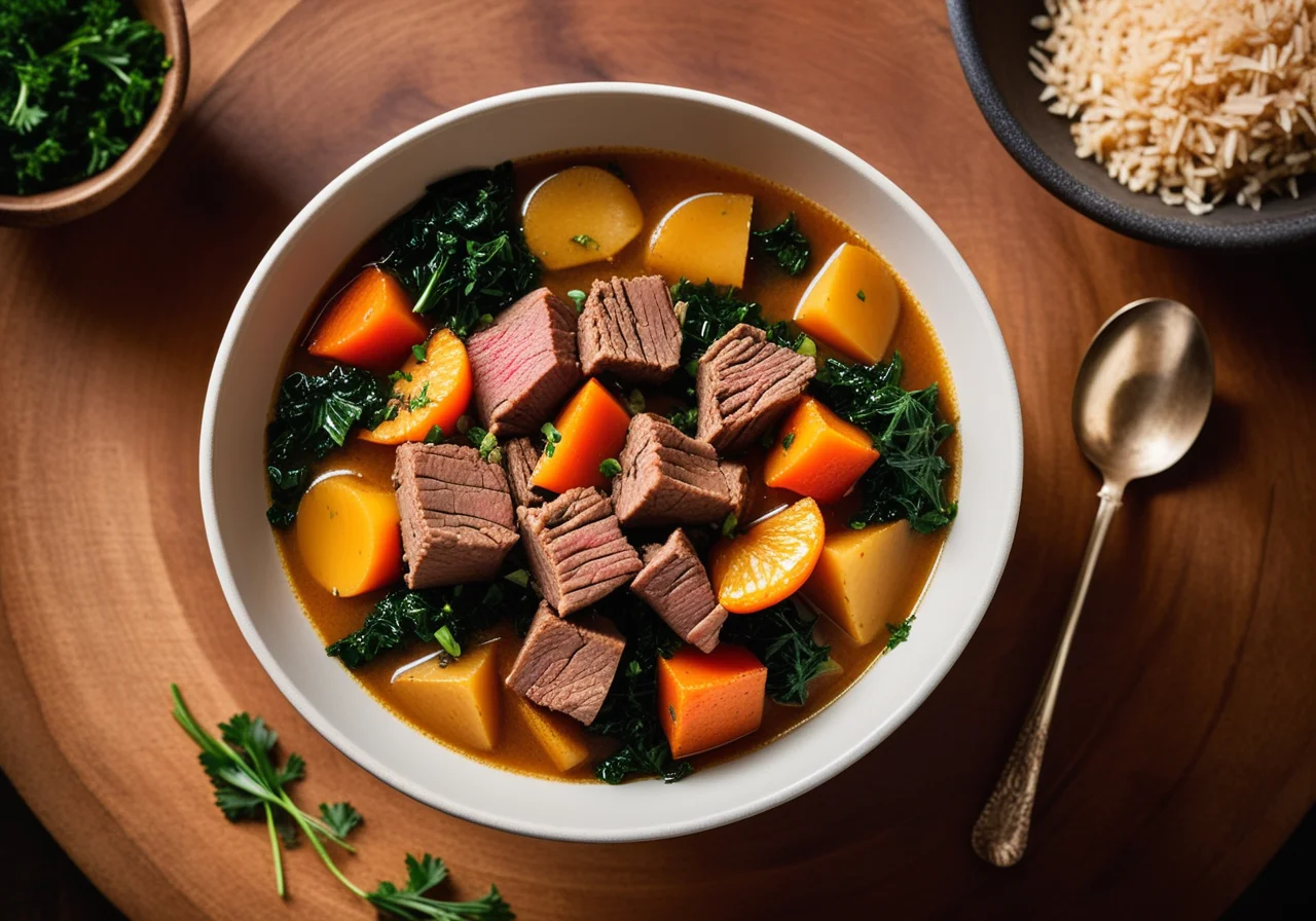 Beef and Vegetable Stew with Pearl Barley