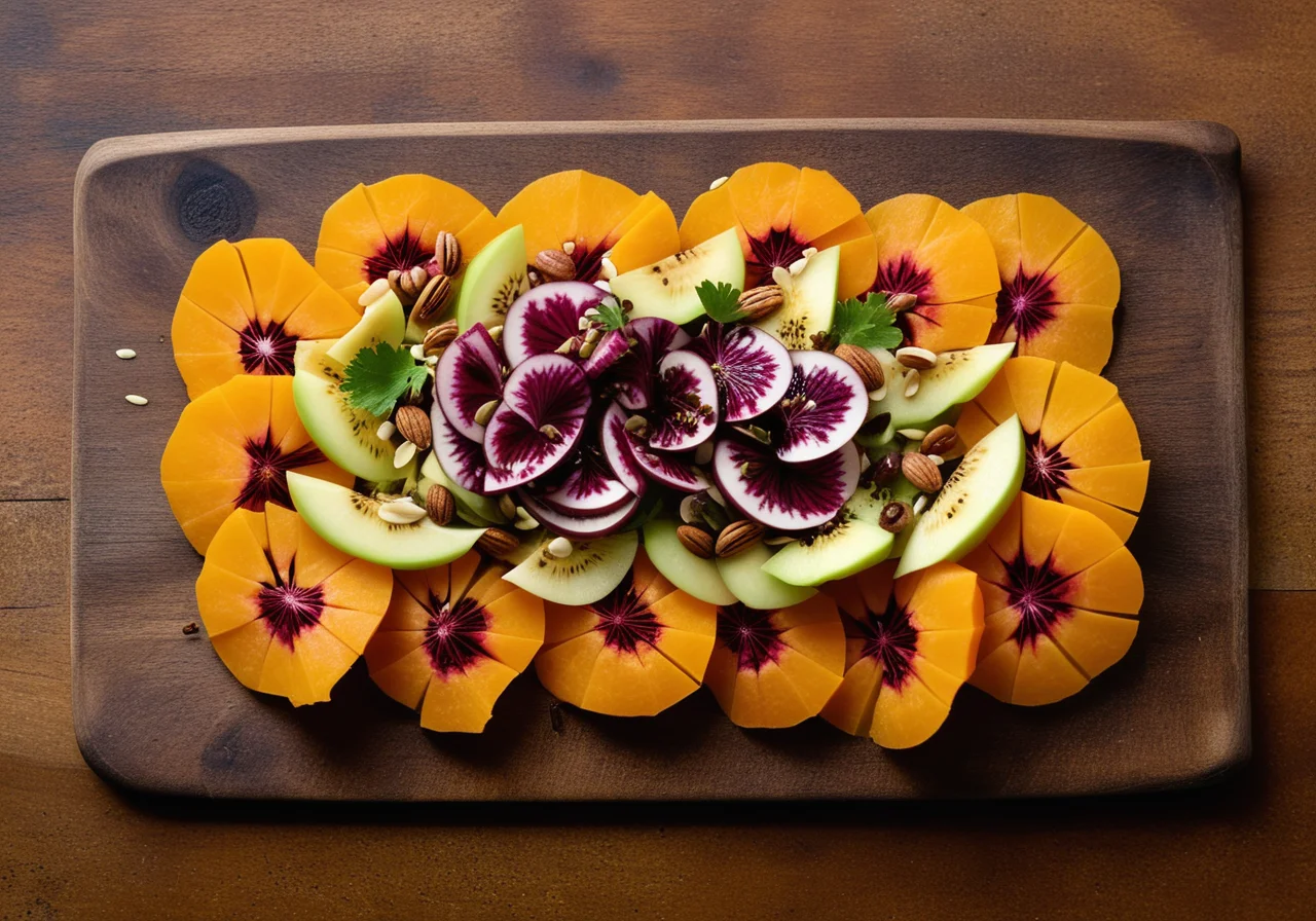 Fragrant Radicchio and Endive Salad with Pumpkin