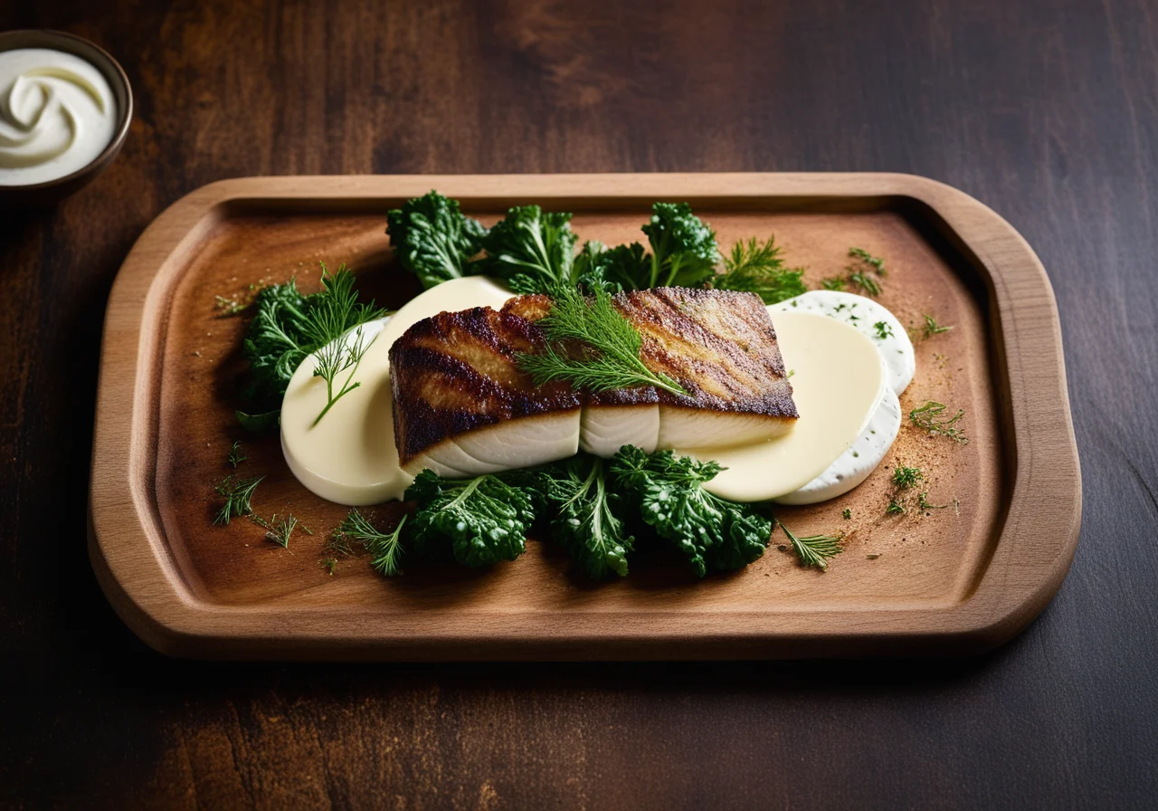 Zanderfilet with Caraway and Savoy Cabbage–Horseradish Vegetable
