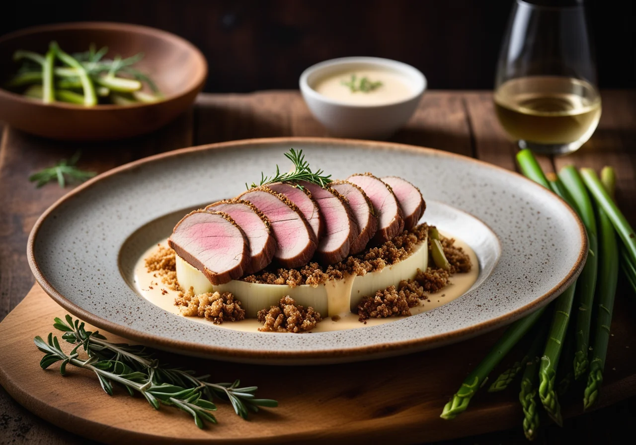 Duck Breast with Leek