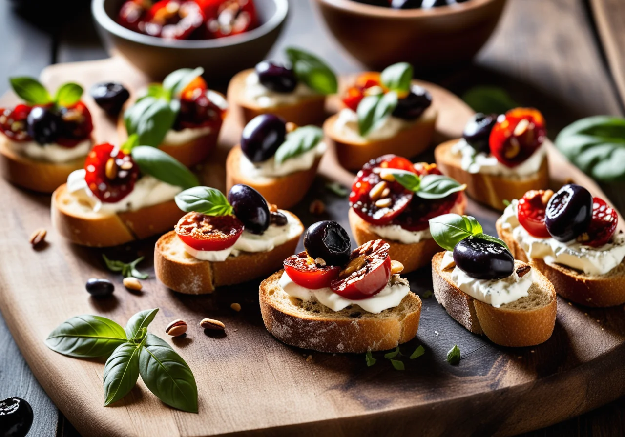 Vegetarian Crostini
