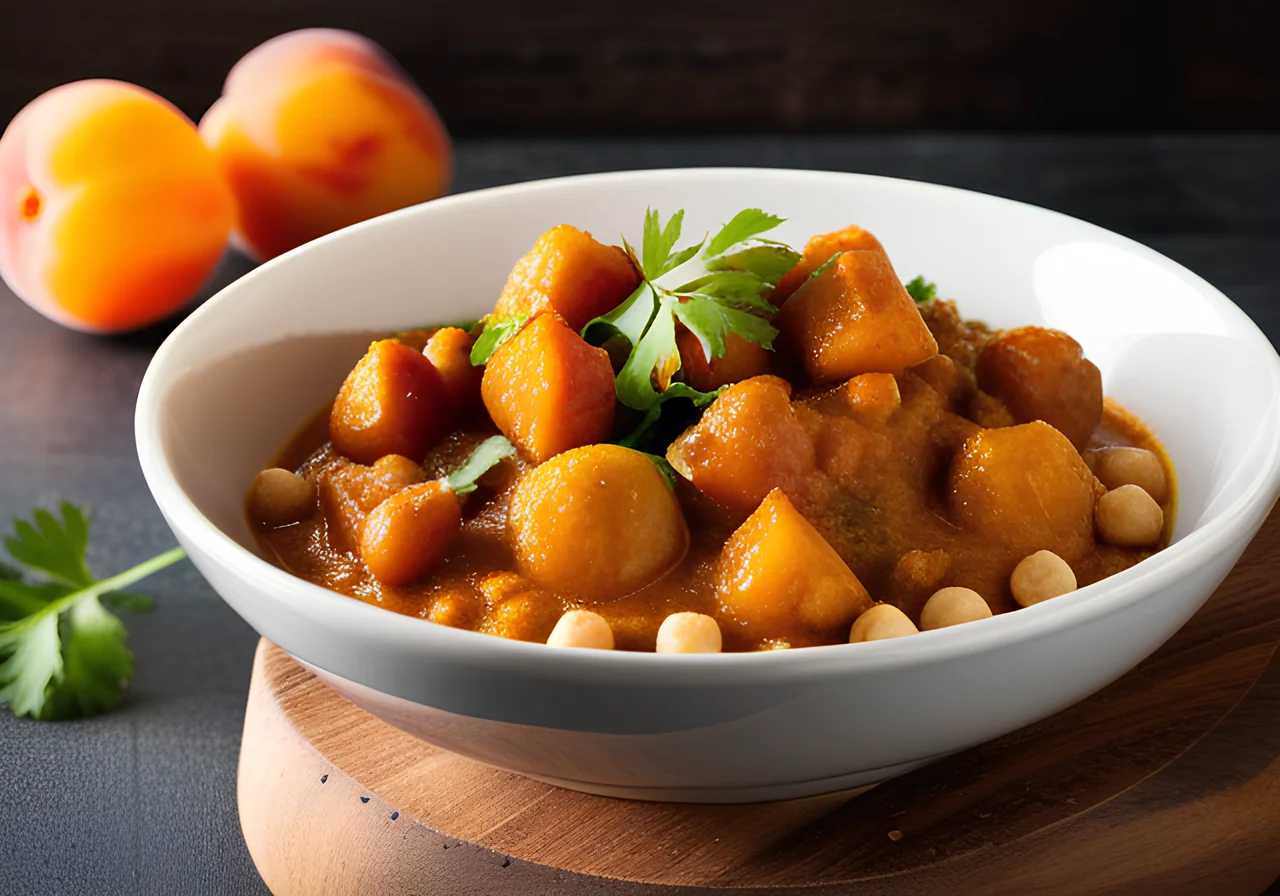 Vegetarian Chickpea Curry with Apricots