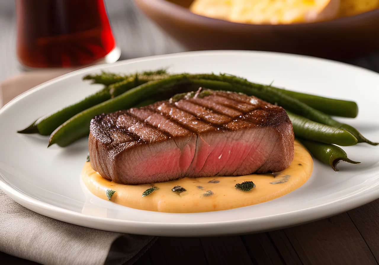 Steak with Beans and Cheese