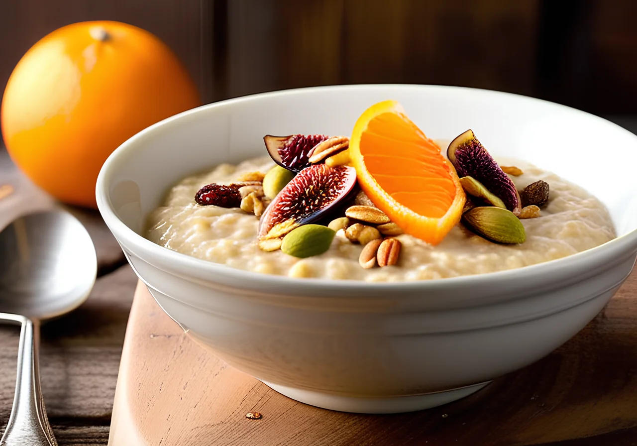 Oriental Porridge with Oranges and Figs