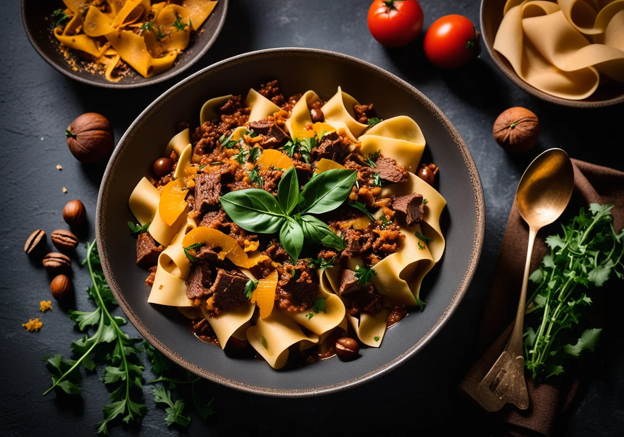 Venison Ragout with Wide Noodles