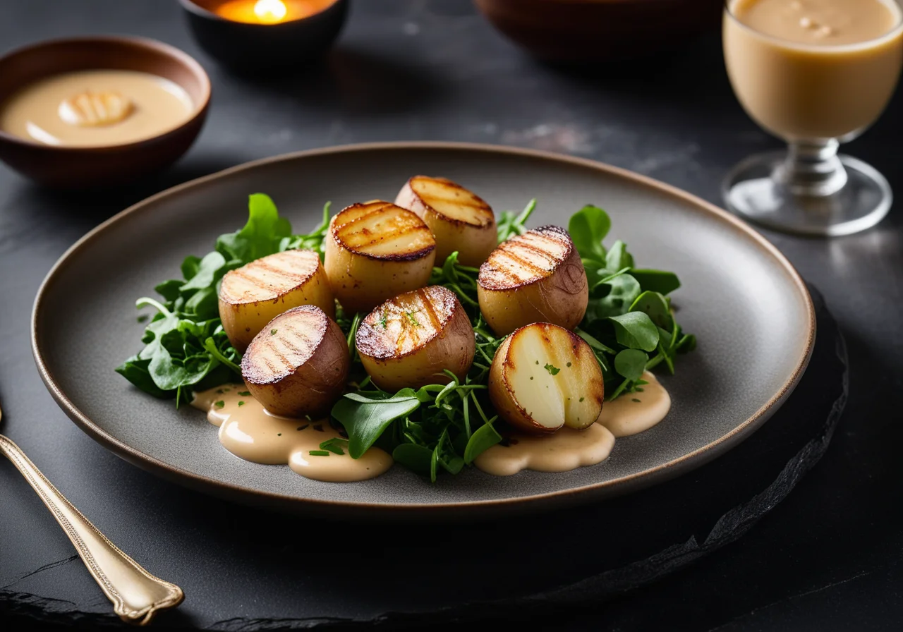 Roasted Potatoes with Scallops