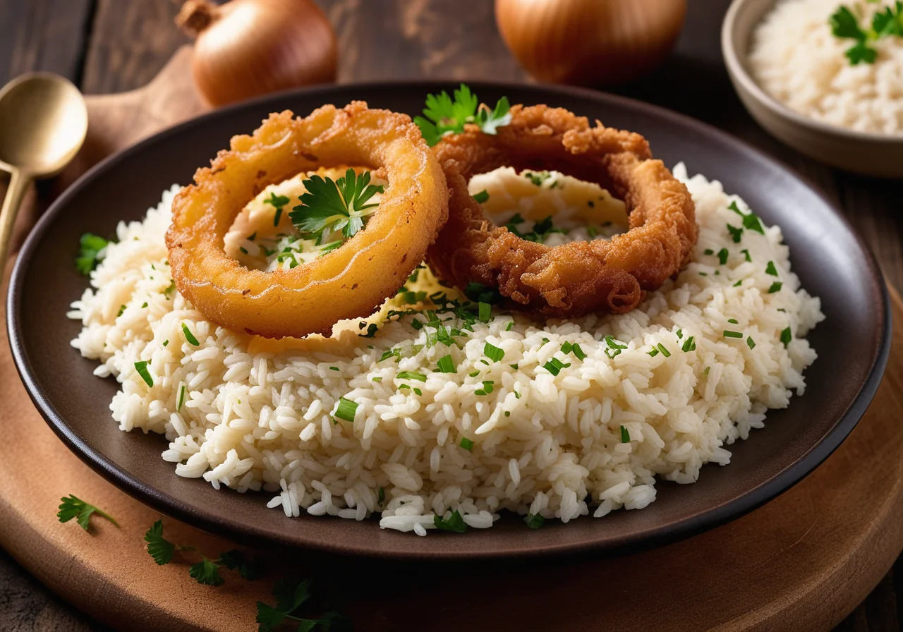 Rice with Fried Onions