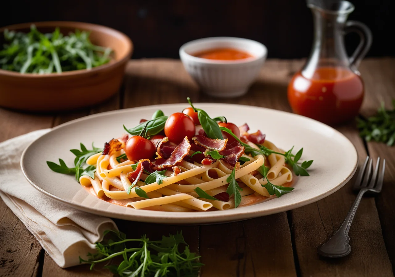 Pasta with Chicken Tomato Sauce