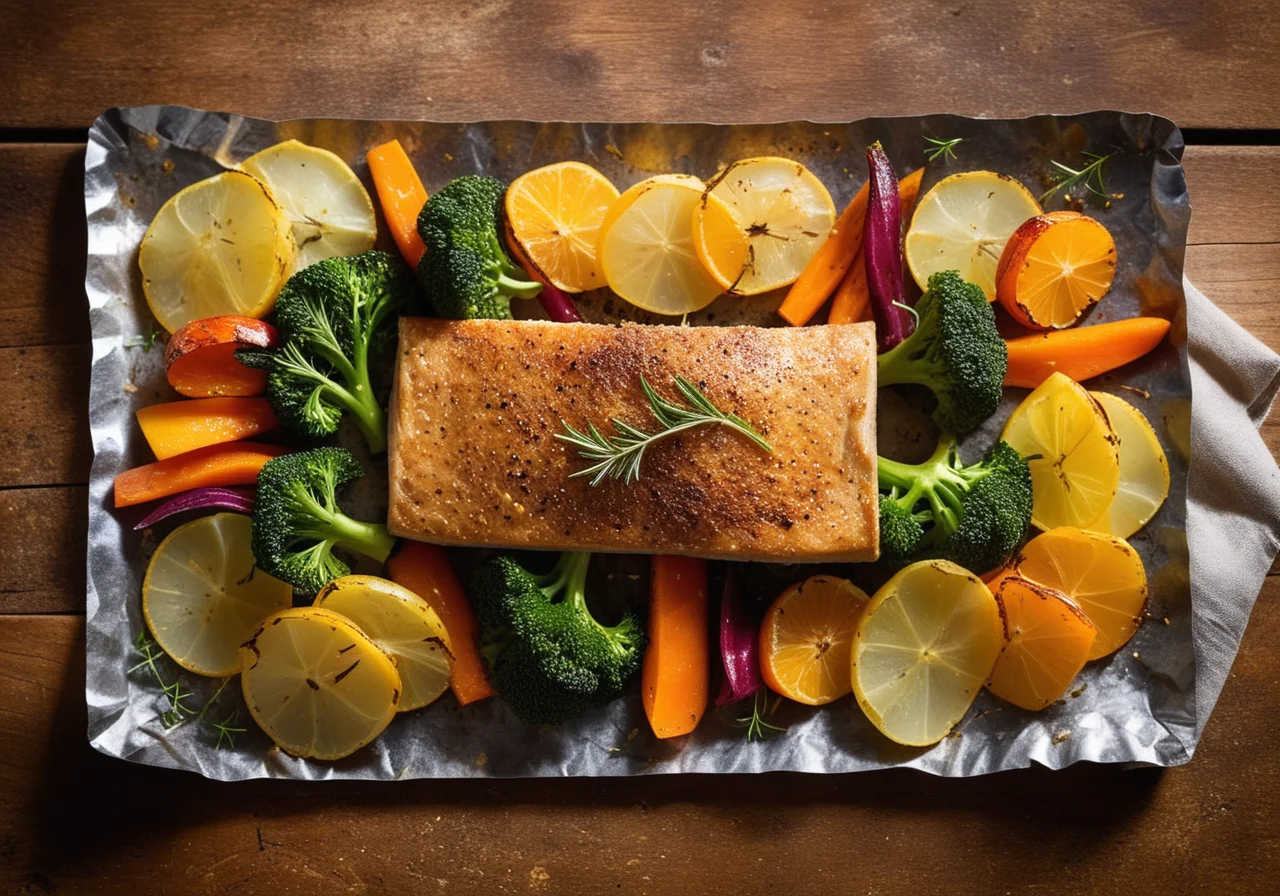 Stonebite Fillets with Vegetables and Potatoes in Foil