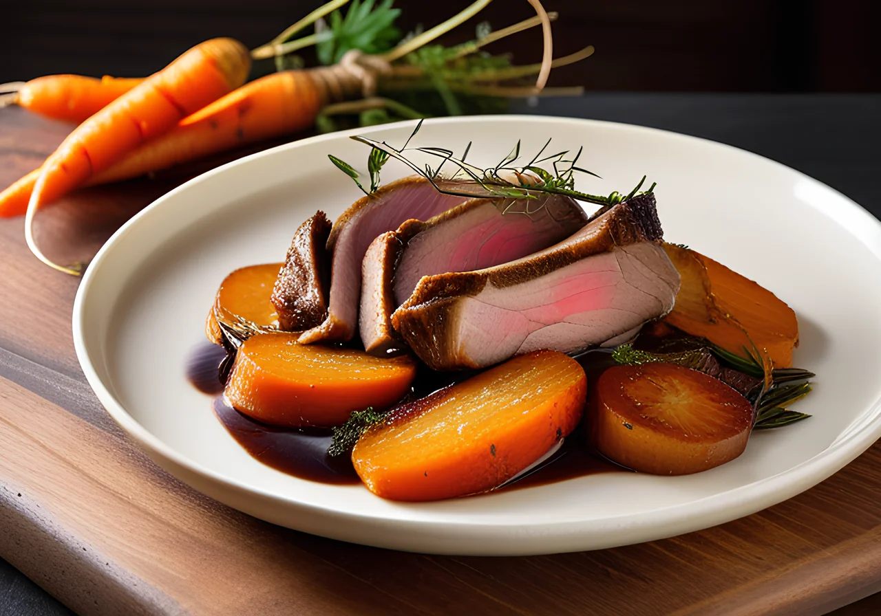 Braised Pork Neck with Carrots