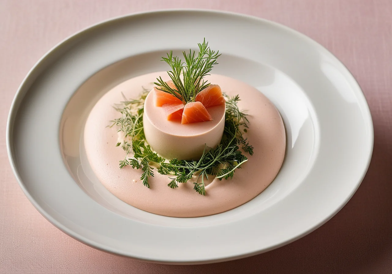 Smoked salmon mousse