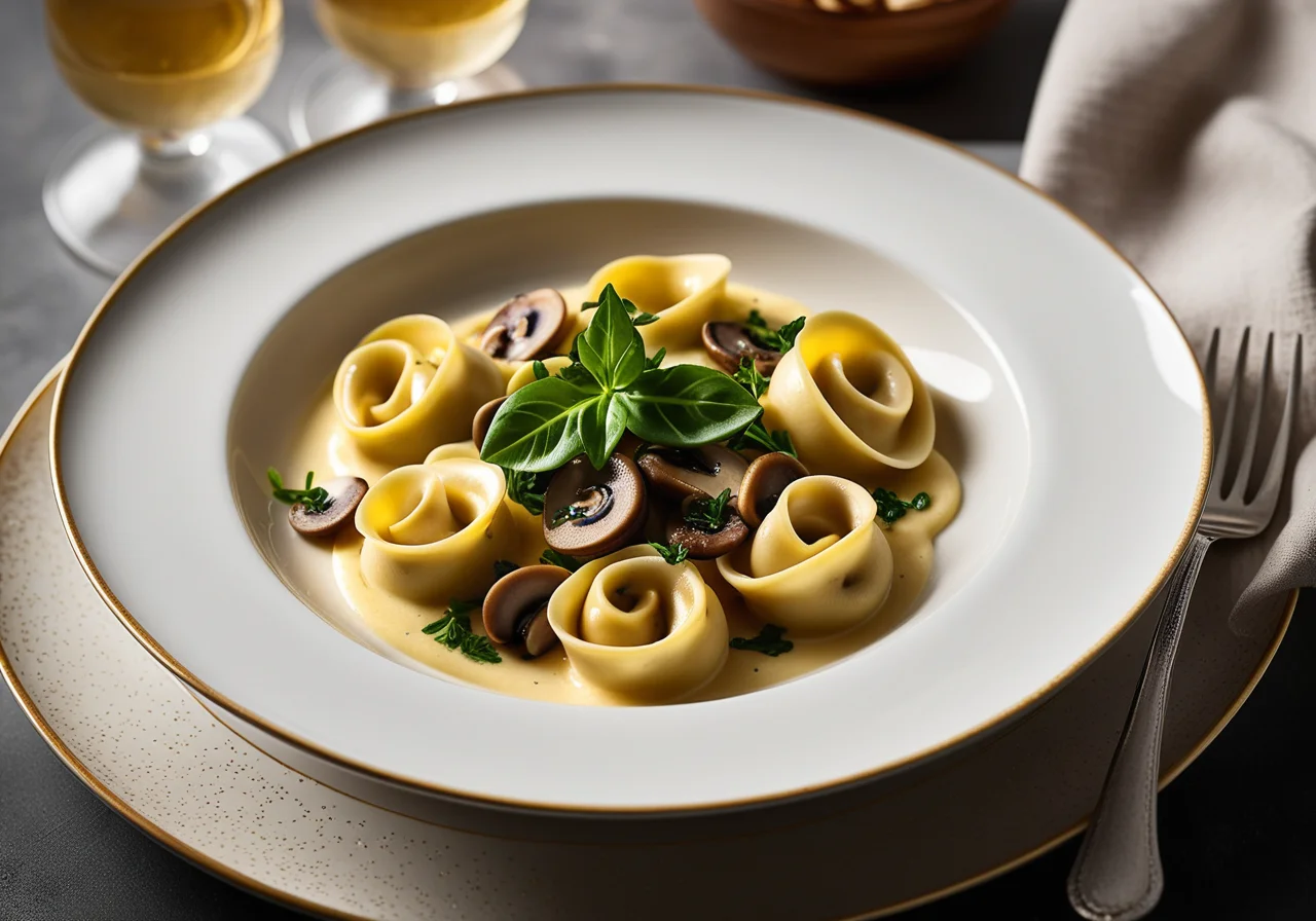 Tortellini with Cream Sauce