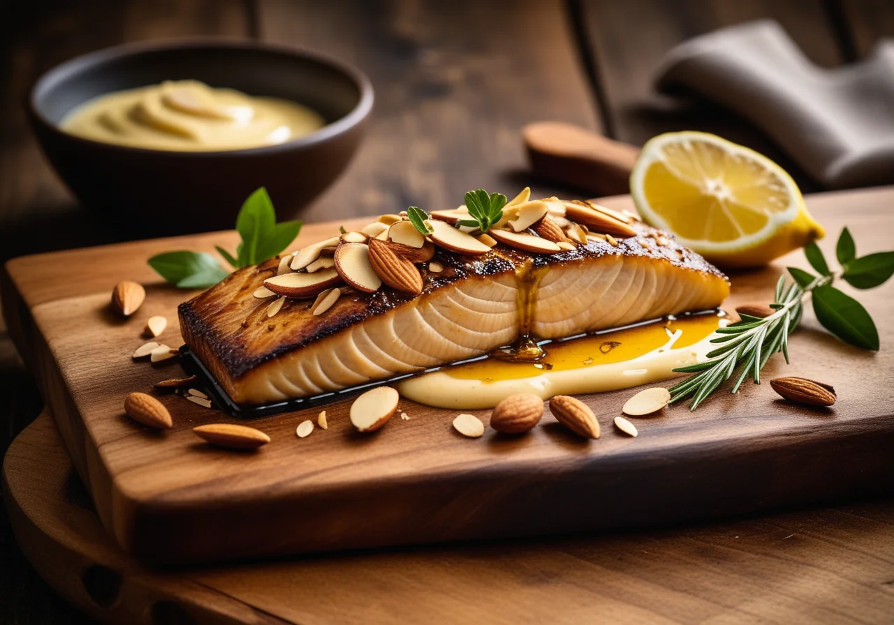 Carp with Honey and Almonds