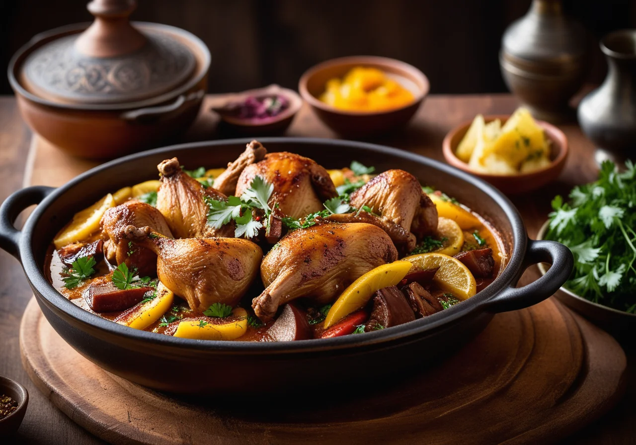 Tajine with Braised Chicken and Onions