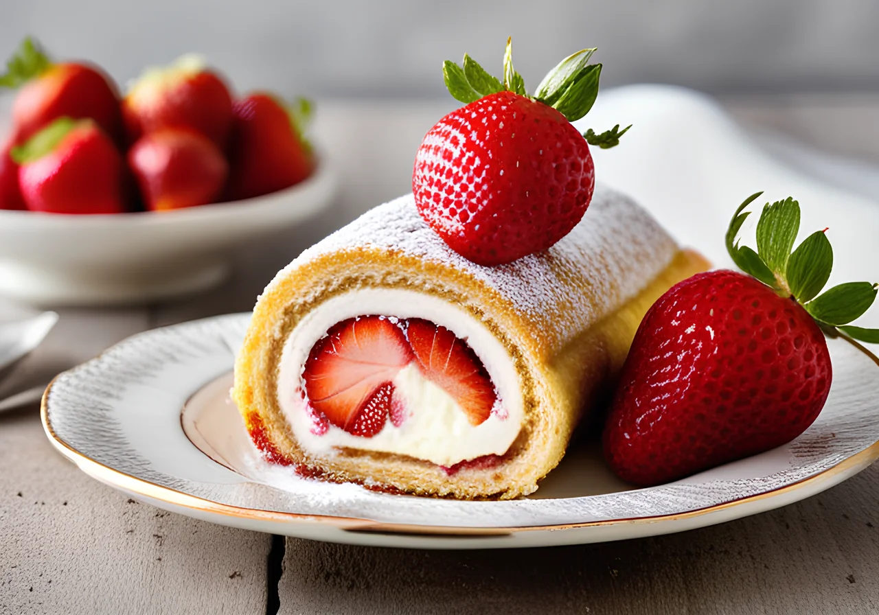 Strawberry Roulade
