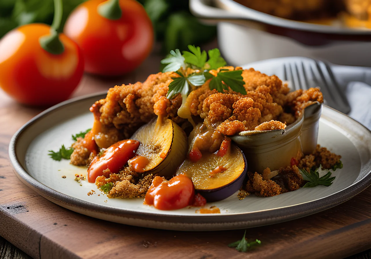 Eggplant Casserole with Ground Beef