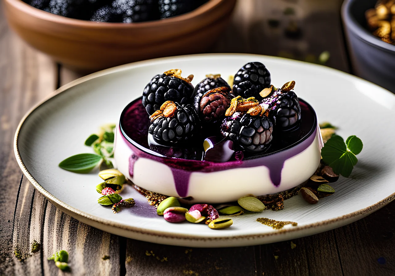 Blackberry Layered Yogurt