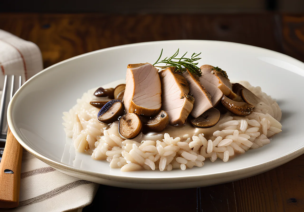 Turkey Strips with Mushrooms