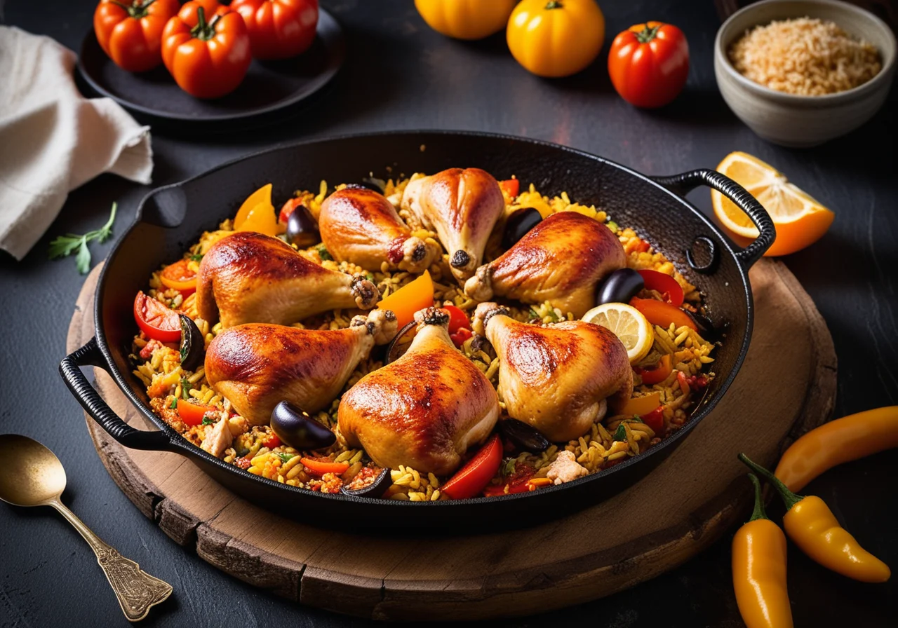 Valencian-style Paella with Chicken