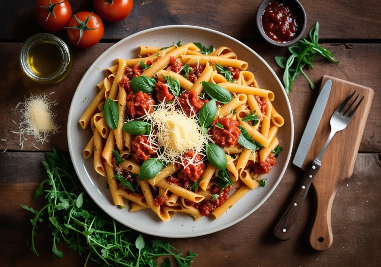 Pasta with Salsiccia and Tomatoes