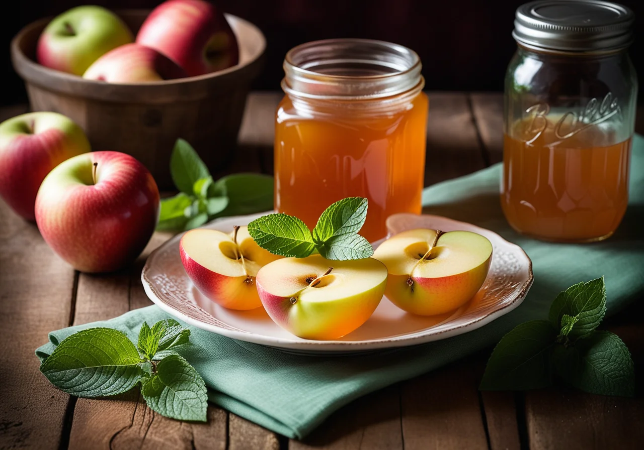 Apple Jelly with Mint
