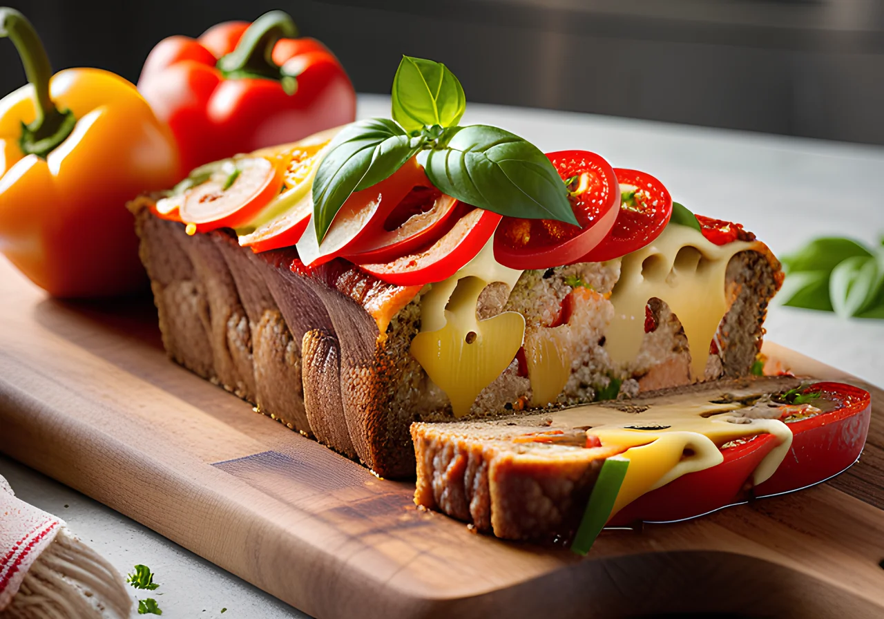 Pizza Meatloaf with Vegetables