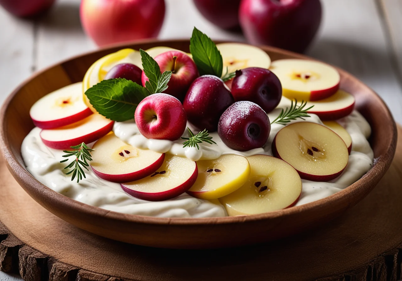 Matjes Apple Salad with Lingonberries