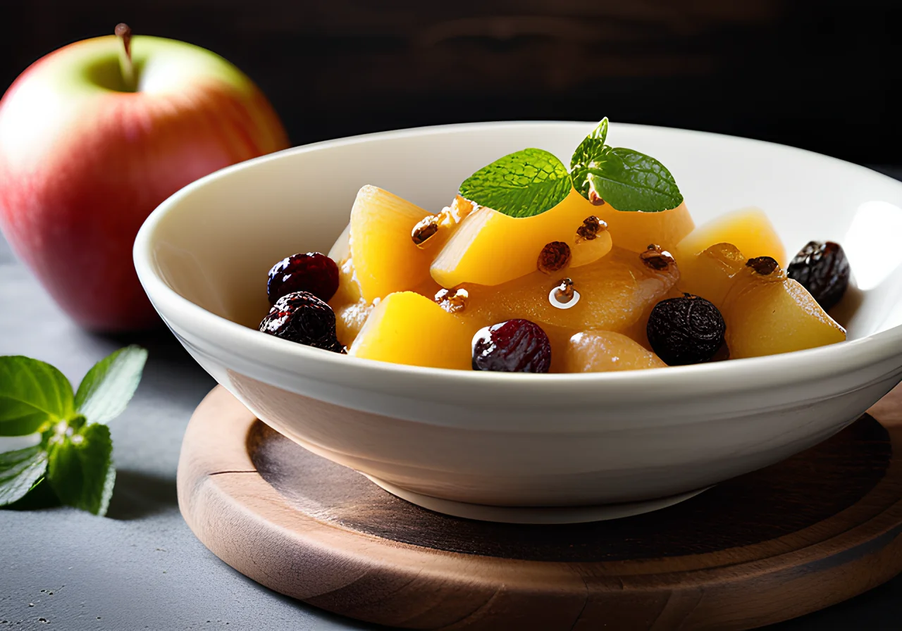 Apple Compote with Raisins