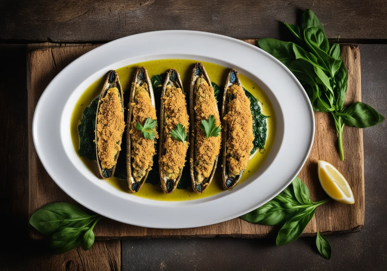 Stuffed Sardines with Spinach