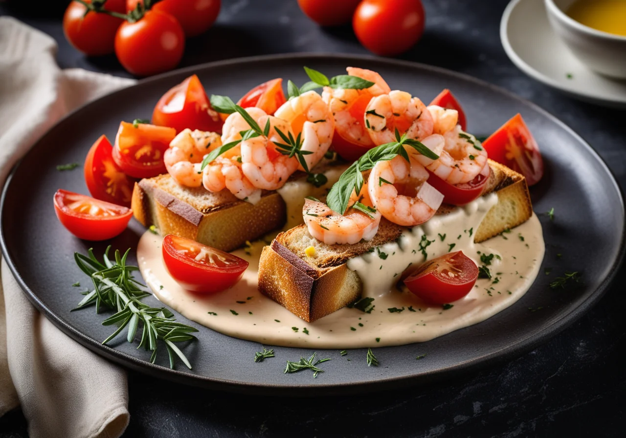 Fish with Tomato on Toast