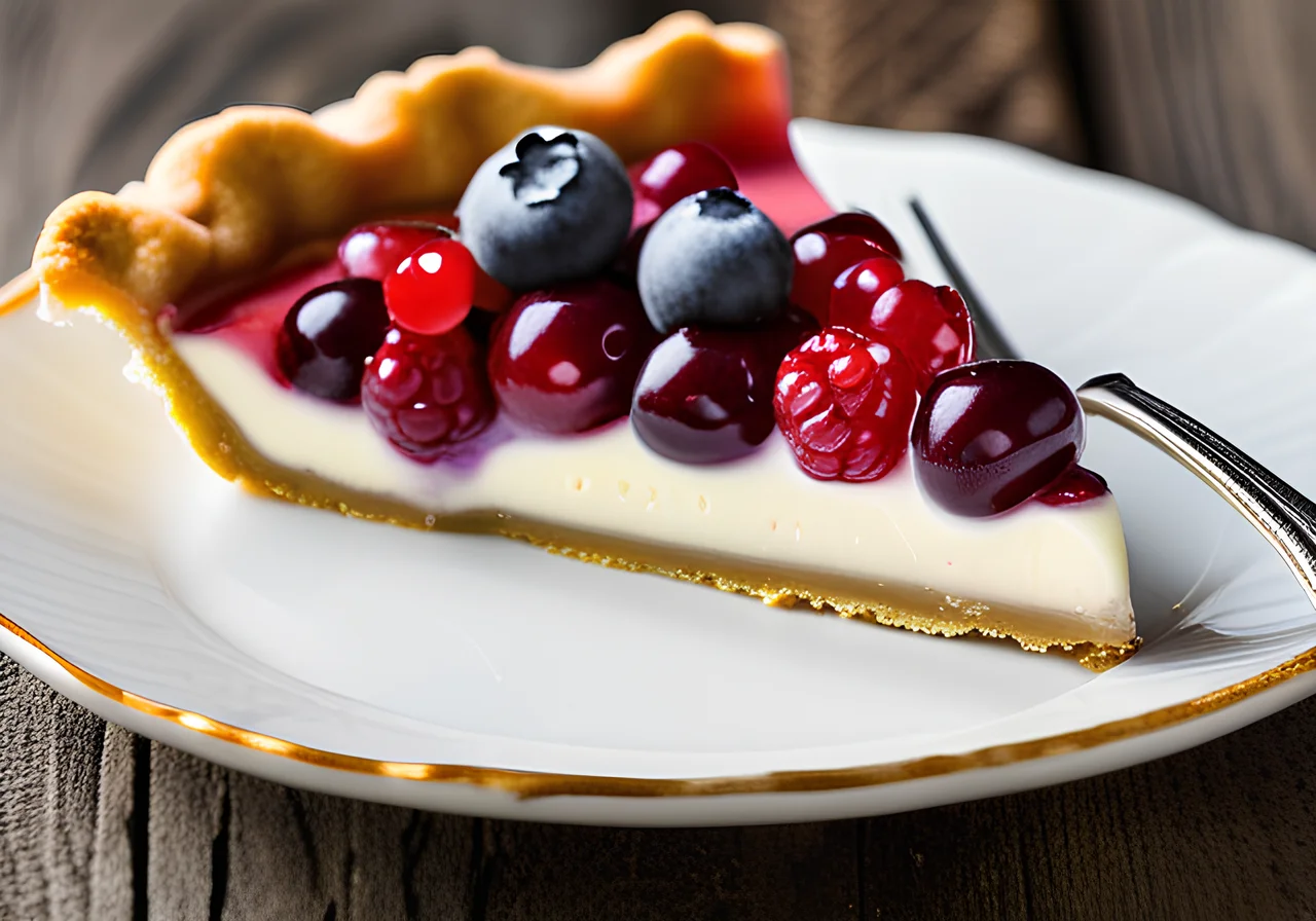 Yogurt Berry Tart with Cookie Crust