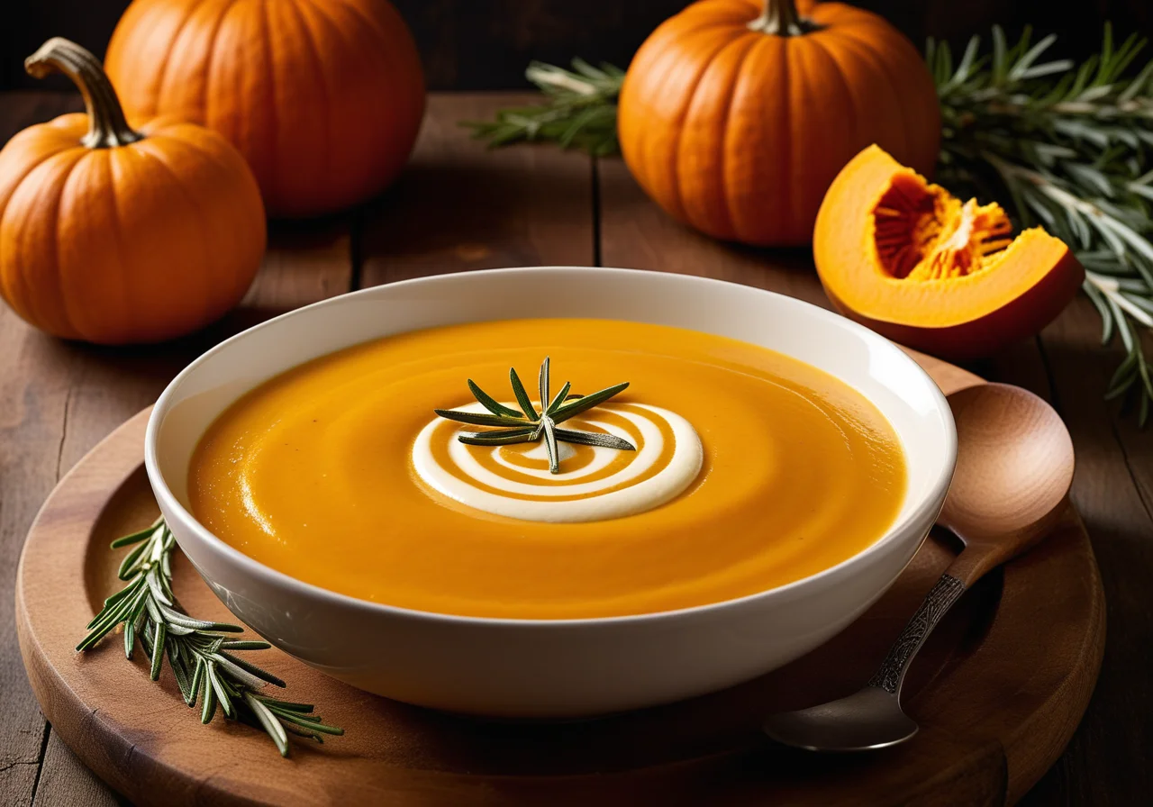 Pumpkin Cream Soup in Pumpkin