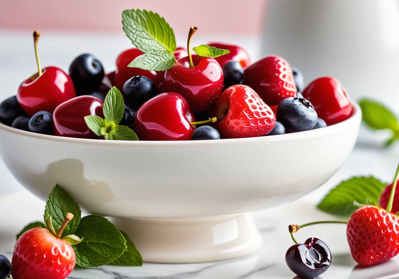 Summer Berries with Vanilla Sauce