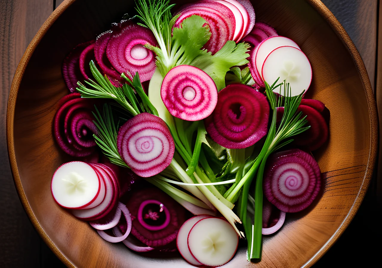 Radish Radicchio Salad